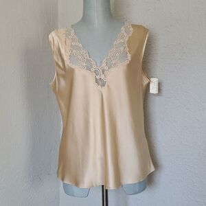 Patricia Fieldwalker | Vintage Silk and Lace Top